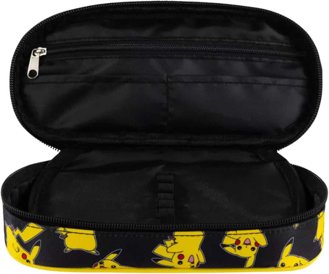Pokémon Pikachu Federmäppchen für Kinder – Schlamperetui Jungen &amp; Mädchen – Mäppchen mit Reissversch