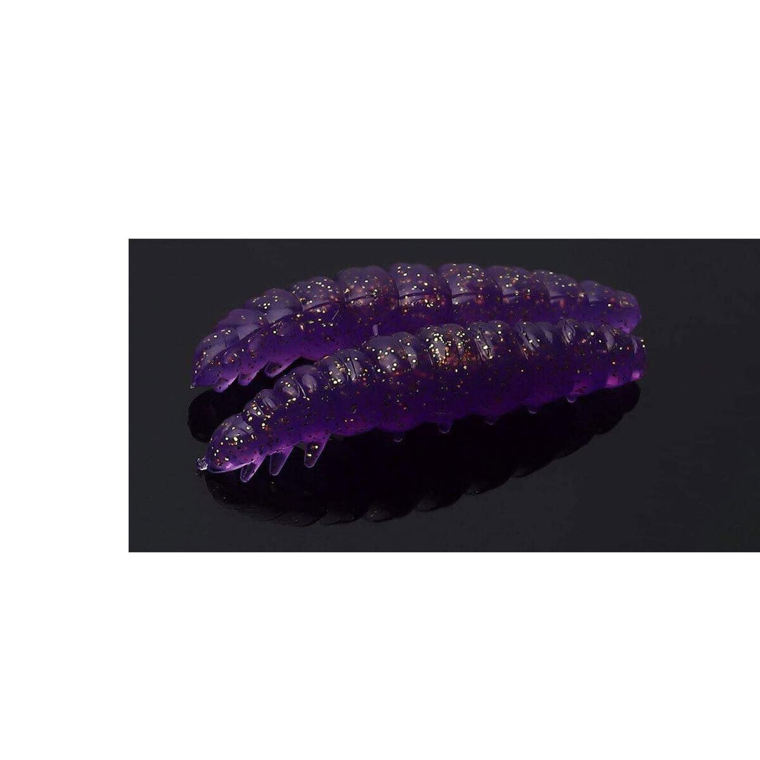 Libra Lures Larva Knoblauch Forellen Köder Maden Imitation 020-purple with glitter 4.5cm, 020-purple