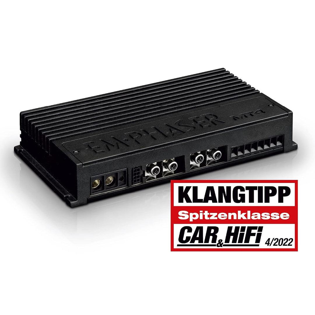 EMPHASER EA-MT4 – 4-Kanal Class-D Verstärker, 4 × 100 W RMS Endstufe