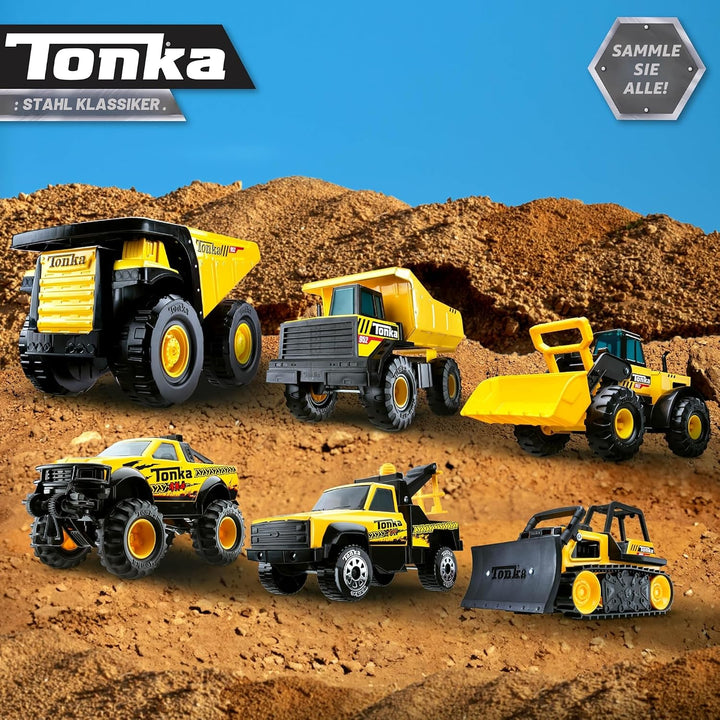 Steel Classic Robuster Riesenkran-Muldenkipper, Tonka, Konstruktionsspielzeug für Kinder, Spielzeugf