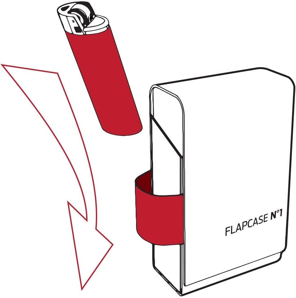 FLAPCASE N°1 • Glacier Shadow • Designer Zigarettenetui, Made in Austria, Leder vegan Zigarettenbox