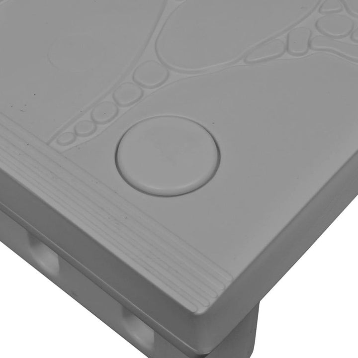 pedkit Einstiegstreppe Whirlpooltreppe Kunststoff Spa-Treppe Einstiegshilfe Rutschsicher mit 2 Stufe