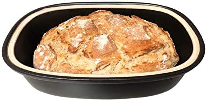 Keramik Brottopf L 34 x 22 x 17 cm (schwarz)