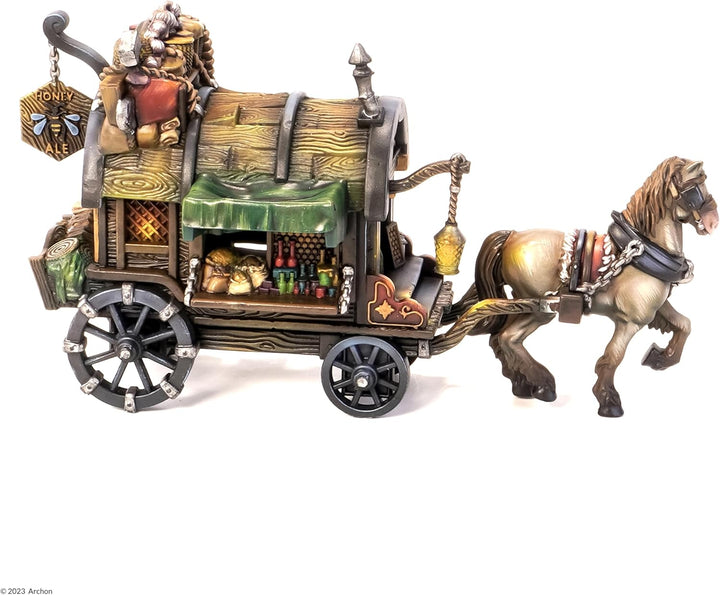 Dungeons &amp; Lasers Stagecoach DNL0060 - 28 mm Kunststoffmodellbau, unlackiert und zerlegt - Für Teena
