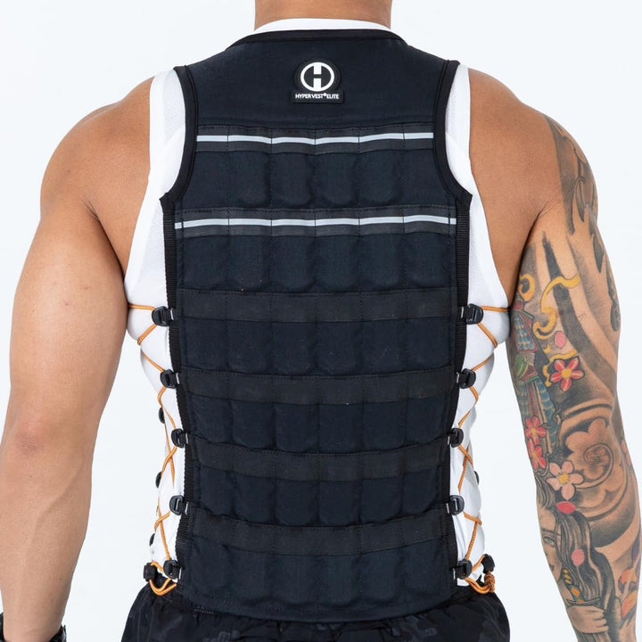 HYPERWEAR Hyper Vest Elite Verstellbare Gewichtsweste Gewicht 10lbs Biss 20lbs, Robustes schwarzes C