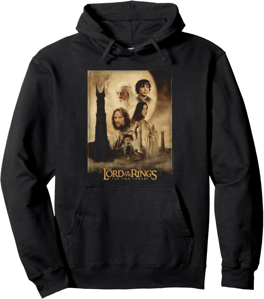 Lord of the Rings Two Towers Poster Pullover Hoodie