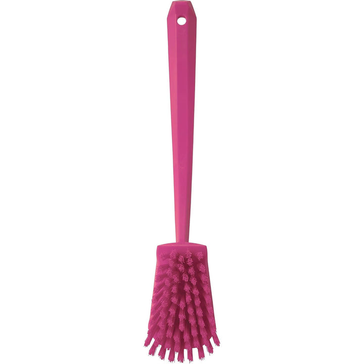 Vikan - Hygiene - Spülbürste - Mit langem Stiel - Harte Borsten - Rosa 4186 Rose, 4186 Rose