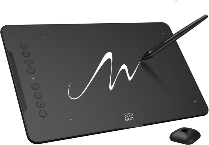 XPPen Grafiktablett, Deco 01v3 Grafiktablett, ohne Anfängerbildschirm, mit Eingabestift mit 16 K (16