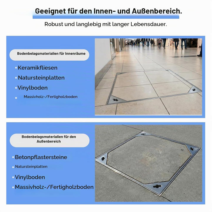Schachtabdeckung Edelstahl,schachtdeckel Eckig-schachtabdeckung eckig schachtdeckel 400 x 400 mm sch