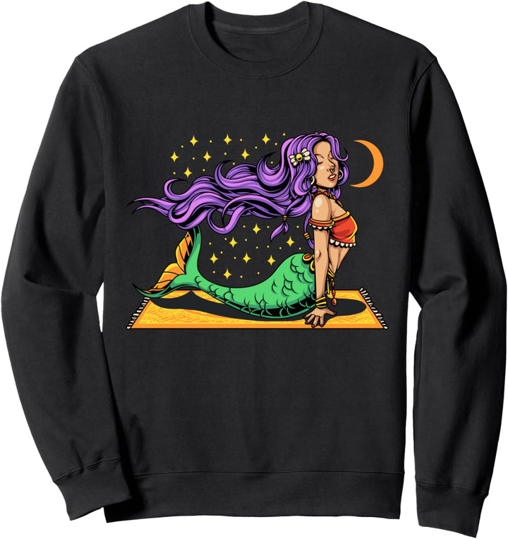 Zigeunerin Mama Meerjungfrau Yoga Sweatshirt
