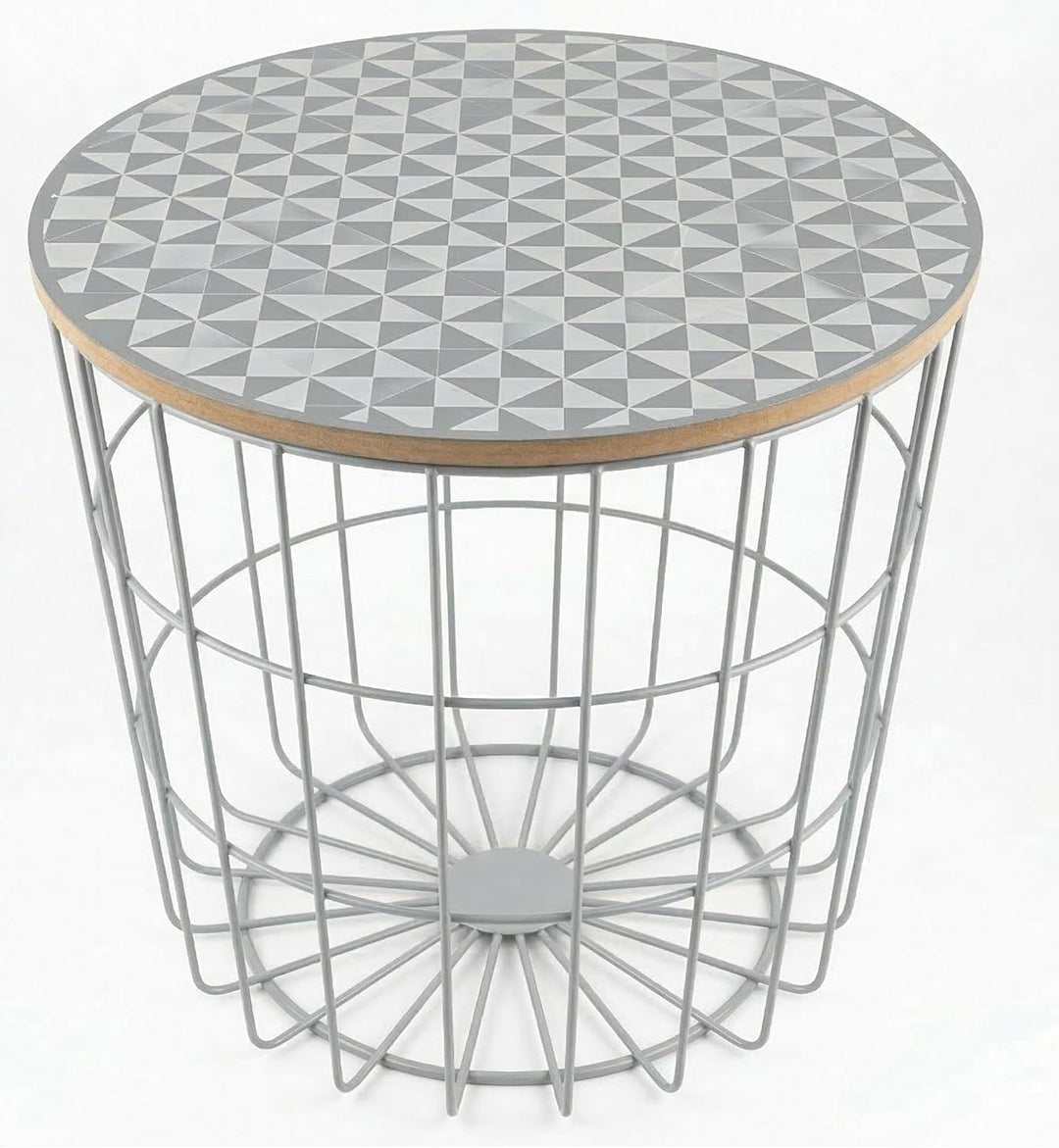 elbmöbel Beistelltisch Clara Couchtisch Modern (Mehrfarbig, 41,5x39,5x39,50) Mehrfarbig 41,5x39,5x39