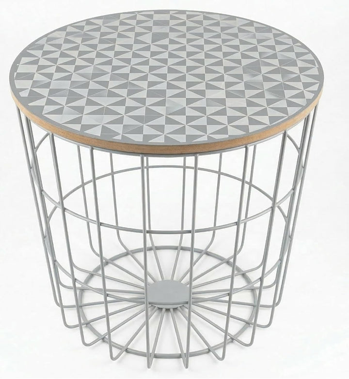elbmöbel Beistelltisch Clara Couchtisch Modern (Mehrfarbig, 41,5x39,5x39,50) Mehrfarbig 41,5x39,5x39
