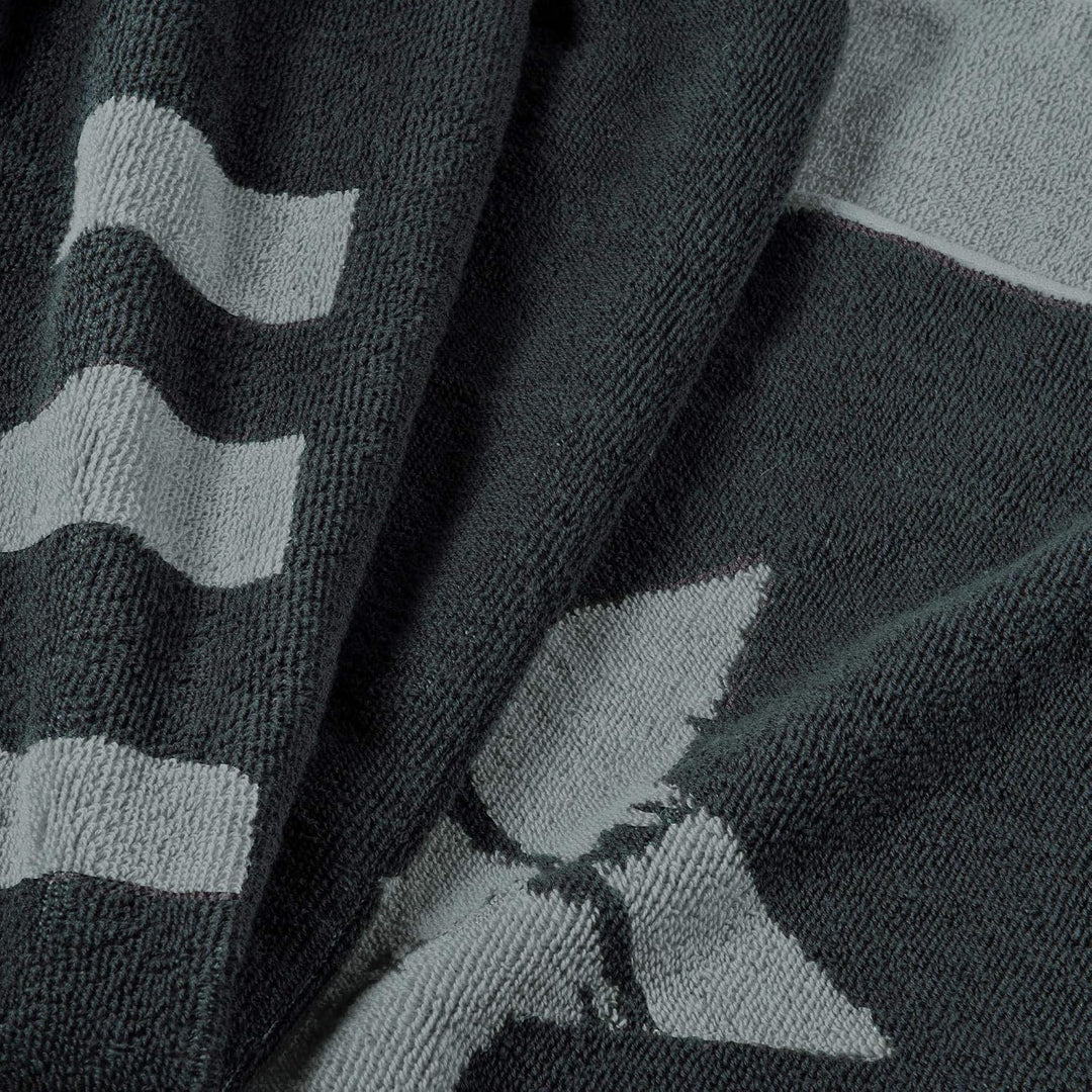 aqua-textil Boston Saunatuch 80 x 200 cm anthrazit grau Baumwolle Strandlaken Frottee Badetuch Handt