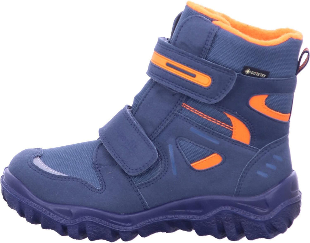 Superfit HUSKY 500080 Jungen Warm gefütterte Schneestiefel 25 EU Blau Orange 8010, 25 EU Blau Orange