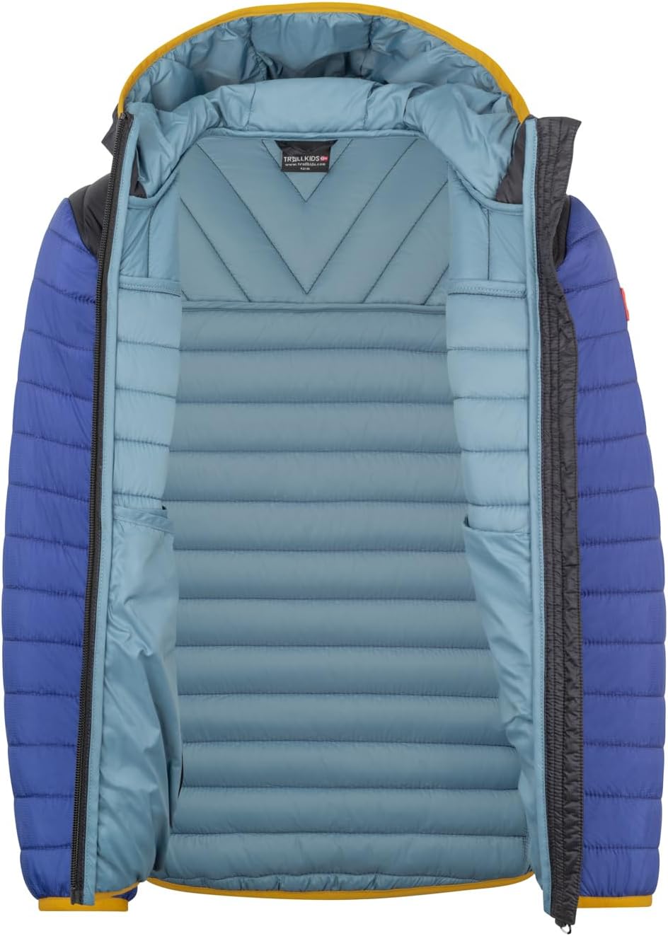 Trollkids Kids Eikefjord Jacket Glow Blue 140, Glow Blue 140