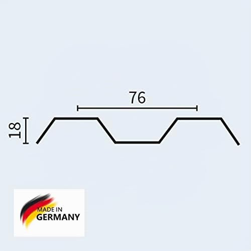 KAISER plastic® Wellplatte | Xtra Strong (PC) | glatt und klar | 76/18-1mm Stärke | 90 x 120 cm | St