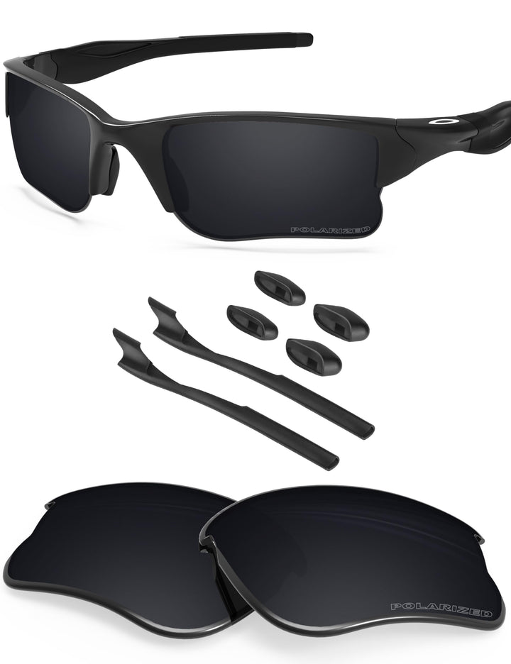BlazerBuck Anti-salz Polarisierte Ersatzgläser für Oakley Half Jacket 2.0 XL OO9154 Schwarz Polarisi