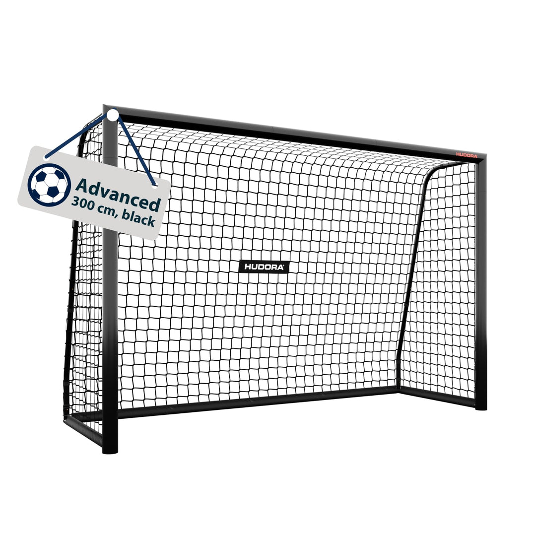 HUDORA Fussballtor Advanced – Outdoor Fussballtor mit robustem Stahlrahmen und wetterfestem Netz – s
