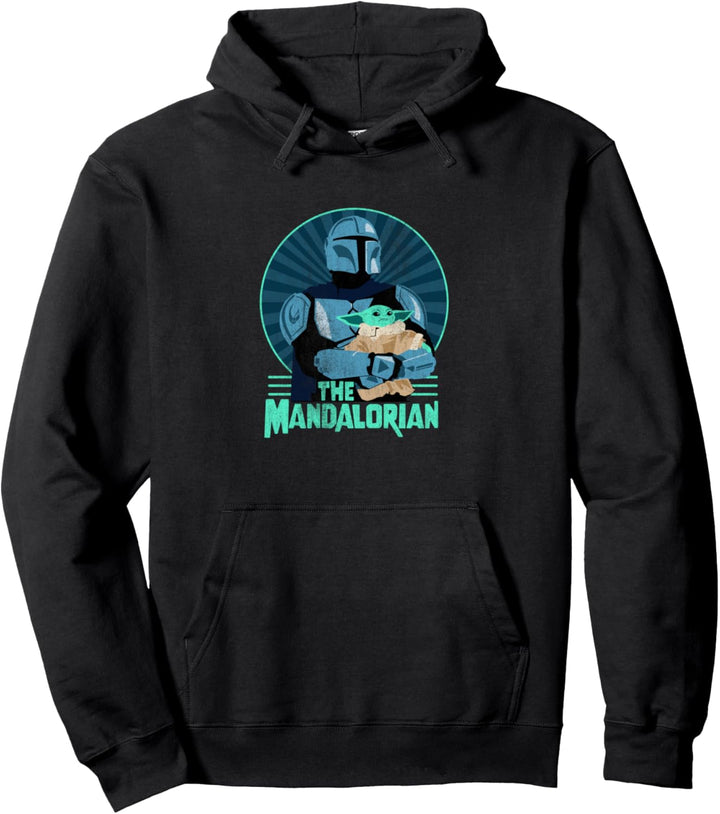 Star Wars: The Mandalorian &amp; Grogu Looking in The Distance Pullover Hoodie