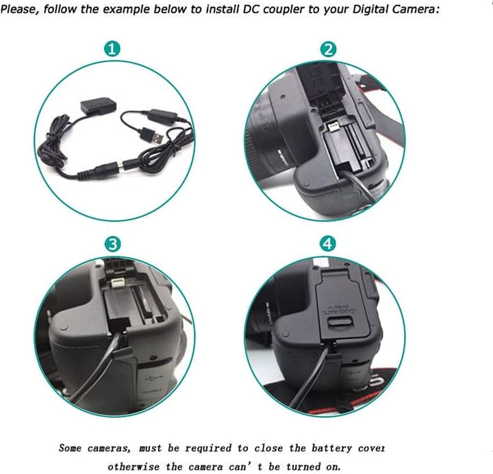 PD-Adapter USB Typ C EP-5B DC-Koppler-Kit, Ersetzen Sie die EN-EL15-Batterie für Nikon Z6 Z7 1 V1 D8
