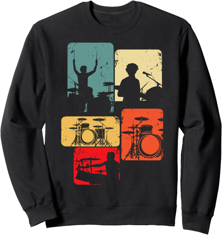 Schlagzeug Schlagzeuger Drummer Kinder Jungen Sweatshirt