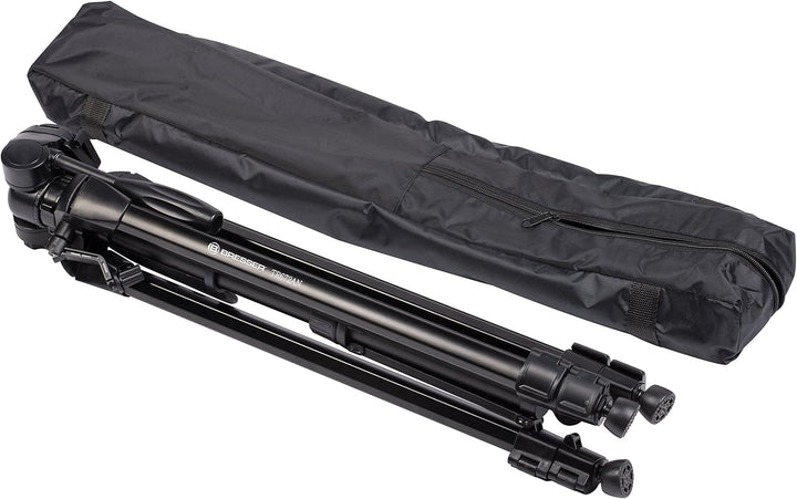 Bresser F002021 TR-672AN Traveler Stativ mit 3-Wege-Panoramakopf Schwarz