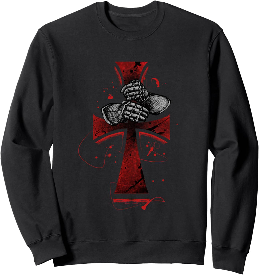 Ritter Templer-Geschenk Kreuzrittkreuz Sweatshirt