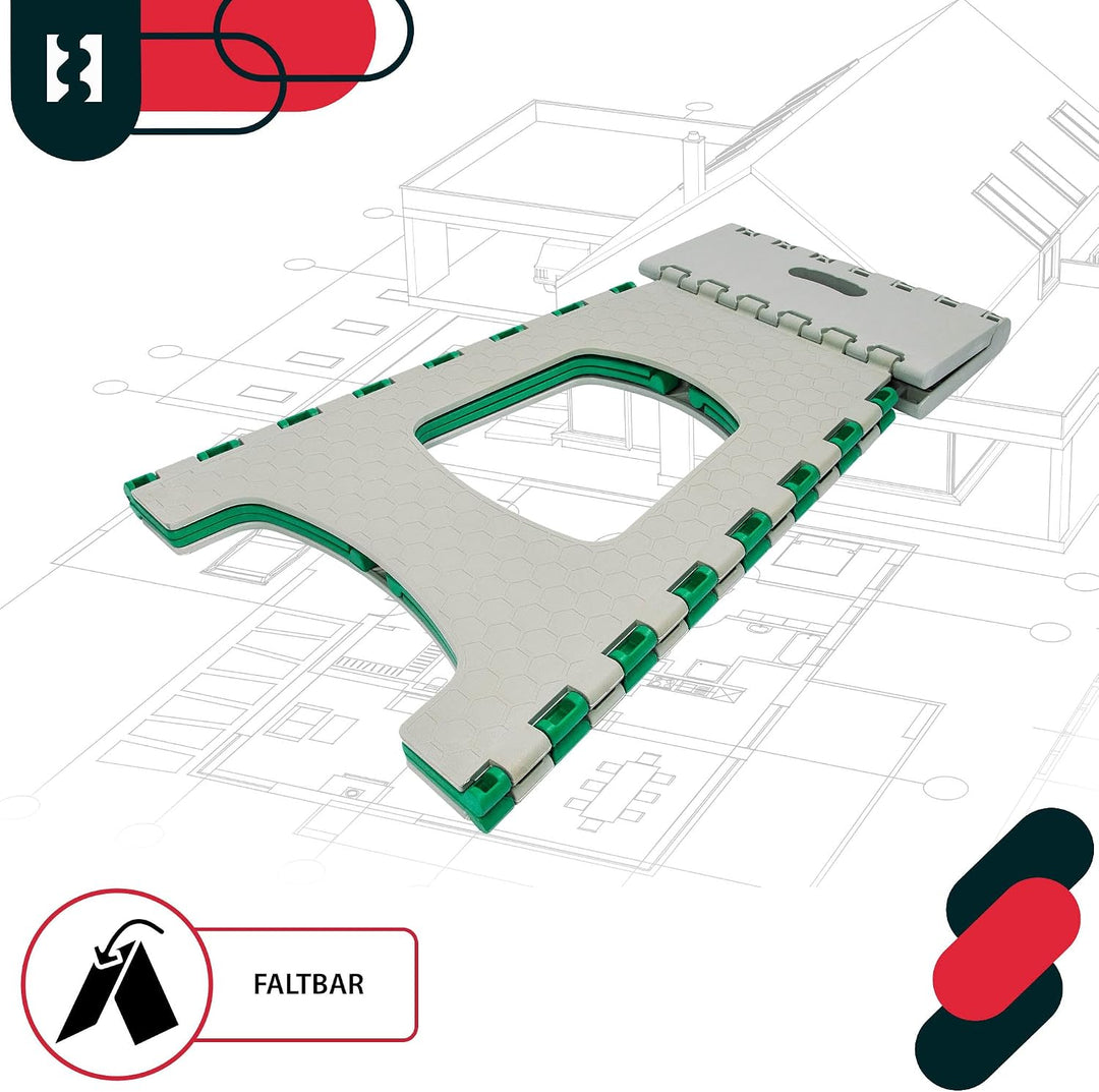 KOTARBAU® Tritthocker klappbar, Klappstuhl, Sitzhocker 44 cm Grün 44 cm, Grün 44 cm
