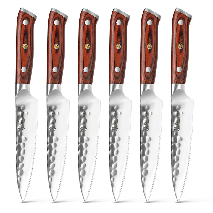 Sunnecko Steakmesser Set 6 teilig Steakmesser Set 6-teilig, Steakmesser Set 6-teilig