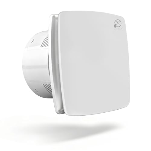 Ø150mm Badlüfter mit Feuchtigkeitssensor &amp; Nachlauf Lüfter Badezimmer Wand