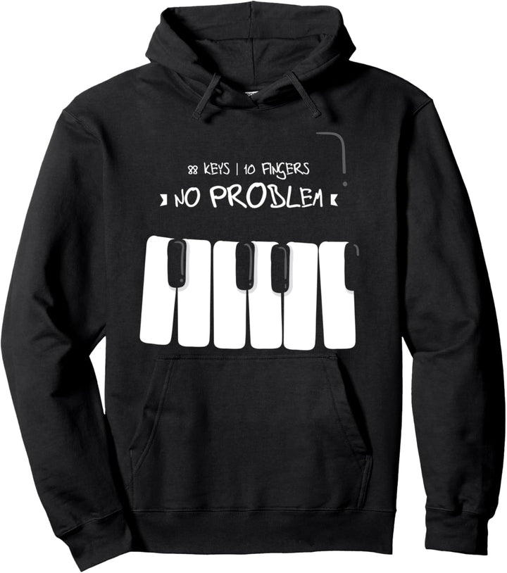88 Tasten 10 Finger Klavier Musik Lehrer Musiker Keyboard Pullover Hoodie