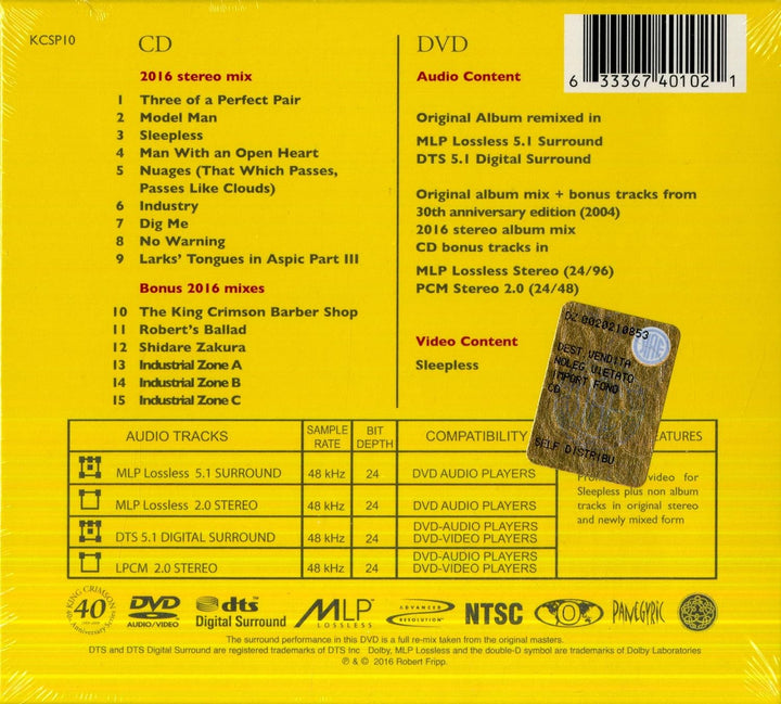 Three of a Perfect Pair a), Audio-CD