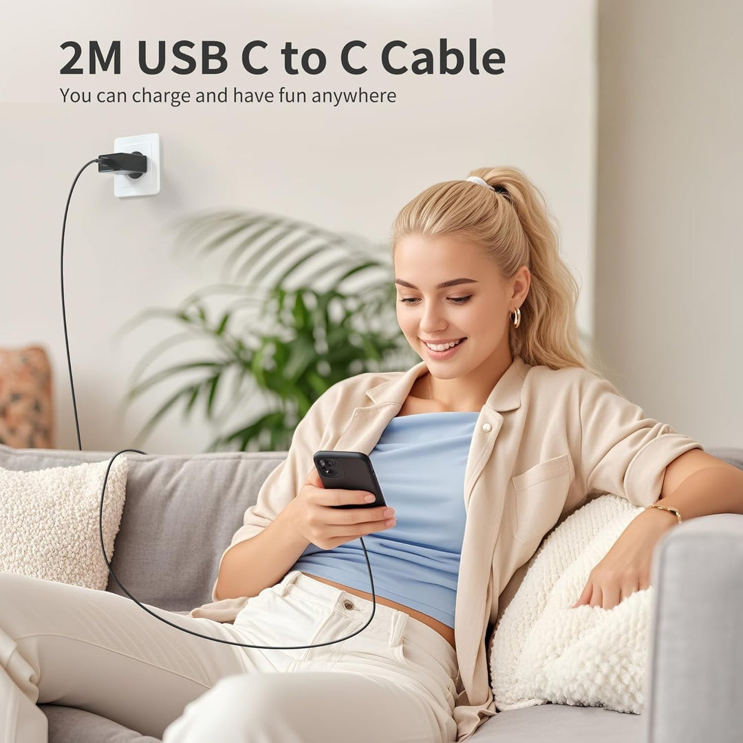 45W USB C Schnellladekabel und Schnellladegerät Ladegerät für Samsung Galaxy S25/S24/S23/S22/S21/S20