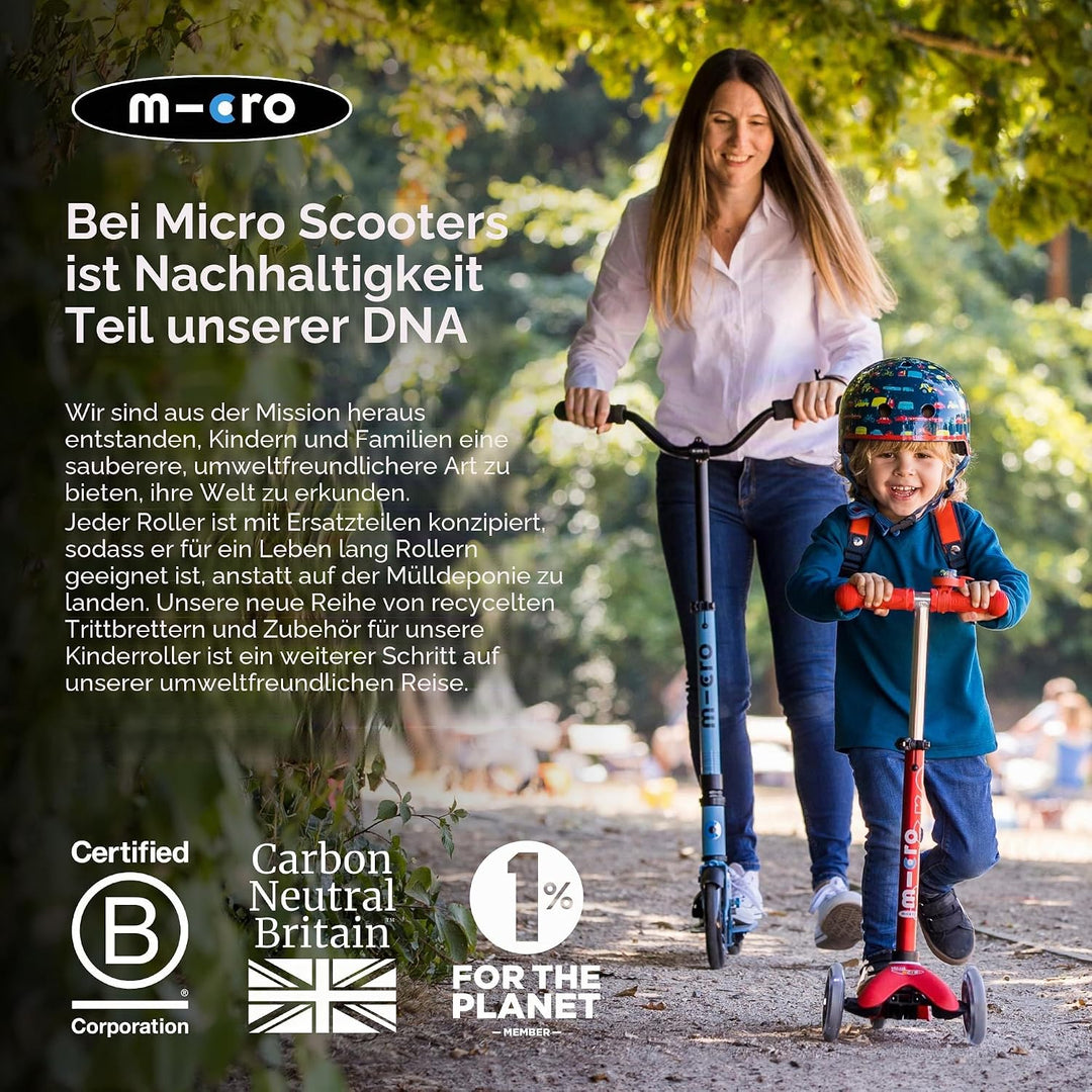 Micro Roller | Micro Sprite LED Kinderroller | Lenker verstellbar | Leuchtrollen | Faltbar | 5-12 Ja