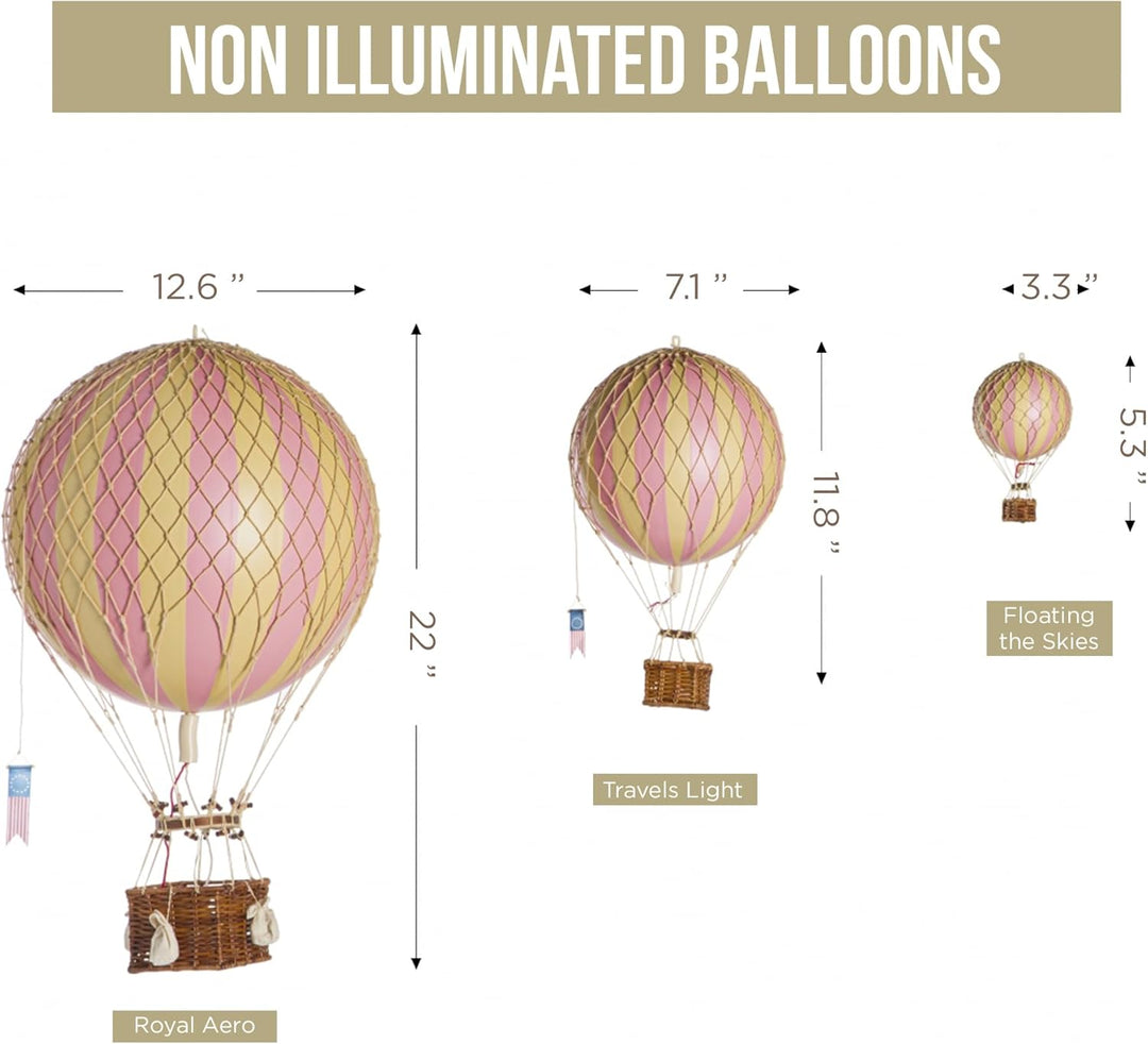 Authentic Models AP161P Heissluftballon-Modell - Pink 24 x 20 x 21 cm