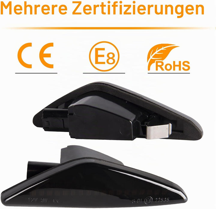 LED Blinker Seitenblinker für BMW E70 X5 E71 X6 F25 X3, Blinker mit Canbus Fehlerfrei, E70 X5 E71 X6