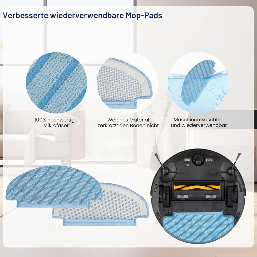 Feilifan Zubehör-Set für ECOVACS DEEBOT N10 PLUS/ T9+/ N8 PRO+/ N8+/ T8AIVI+/ T8+ Saugroboter, 19-te