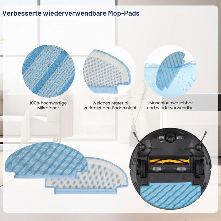 Feilifan Zubehör-Set für ECOVACS DEEBOT N10 PLUS/ T9+/ N8 PRO+/ N8+/ T8AIVI+/ T8+ Saugroboter, 19-te