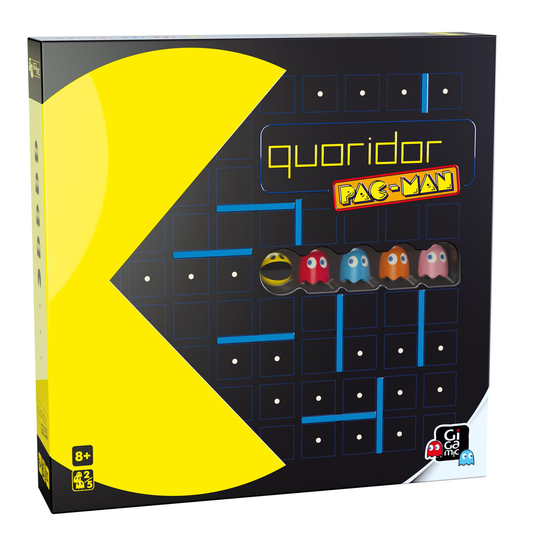 Gigamic, Quoridor PAC-MAN, Familienspiel, Holzspiel, 2-5 Spieler, Ab 8+ Jahren, 15 Minuten, Deutsch,