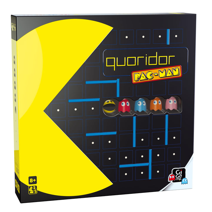 Gigamic, Quoridor PAC-MAN, Familienspiel, Holzspiel, 2-5 Spieler, Ab 8+ Jahren, 15 Minuten, Deutsch,