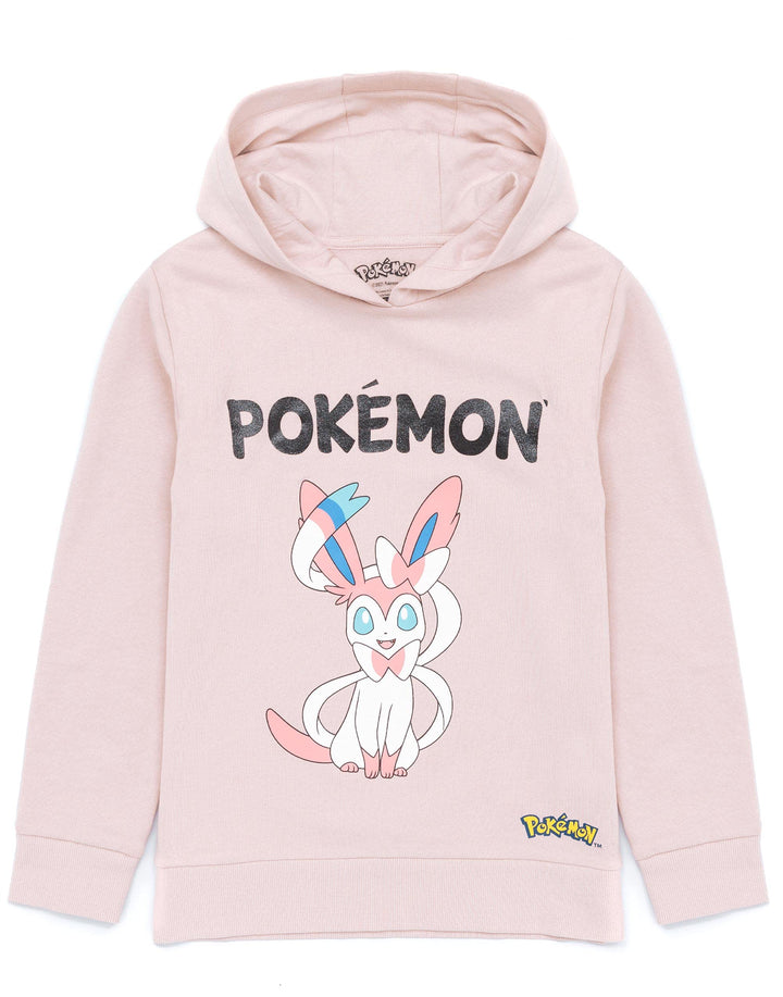 Pokemon Hoodie Girls Kids Game Gifts Sylveon Lilac Jumper Pullover, 4-5 Jahre