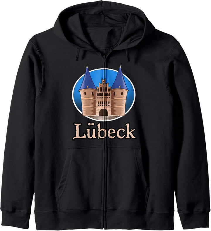 Lübeck Holstentor Hansestadt Kapuzenjacke