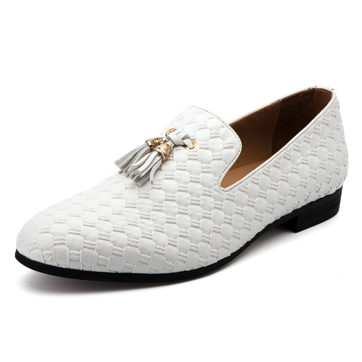 MEIJIANA Herren-Mokassins Business Schuhe Herren Schuhe Mokassins Slipper Herren 43 EU Weiss 04, 43