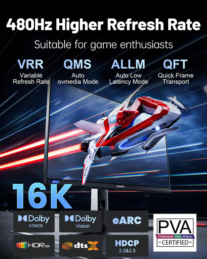16K 10K 8K HDMI 2.2 Kabel 96Gbps 2M, Ultra High Speed HDMI 2.2 Geflochtenes Kabel 16K@60Hz 8K@240Hz