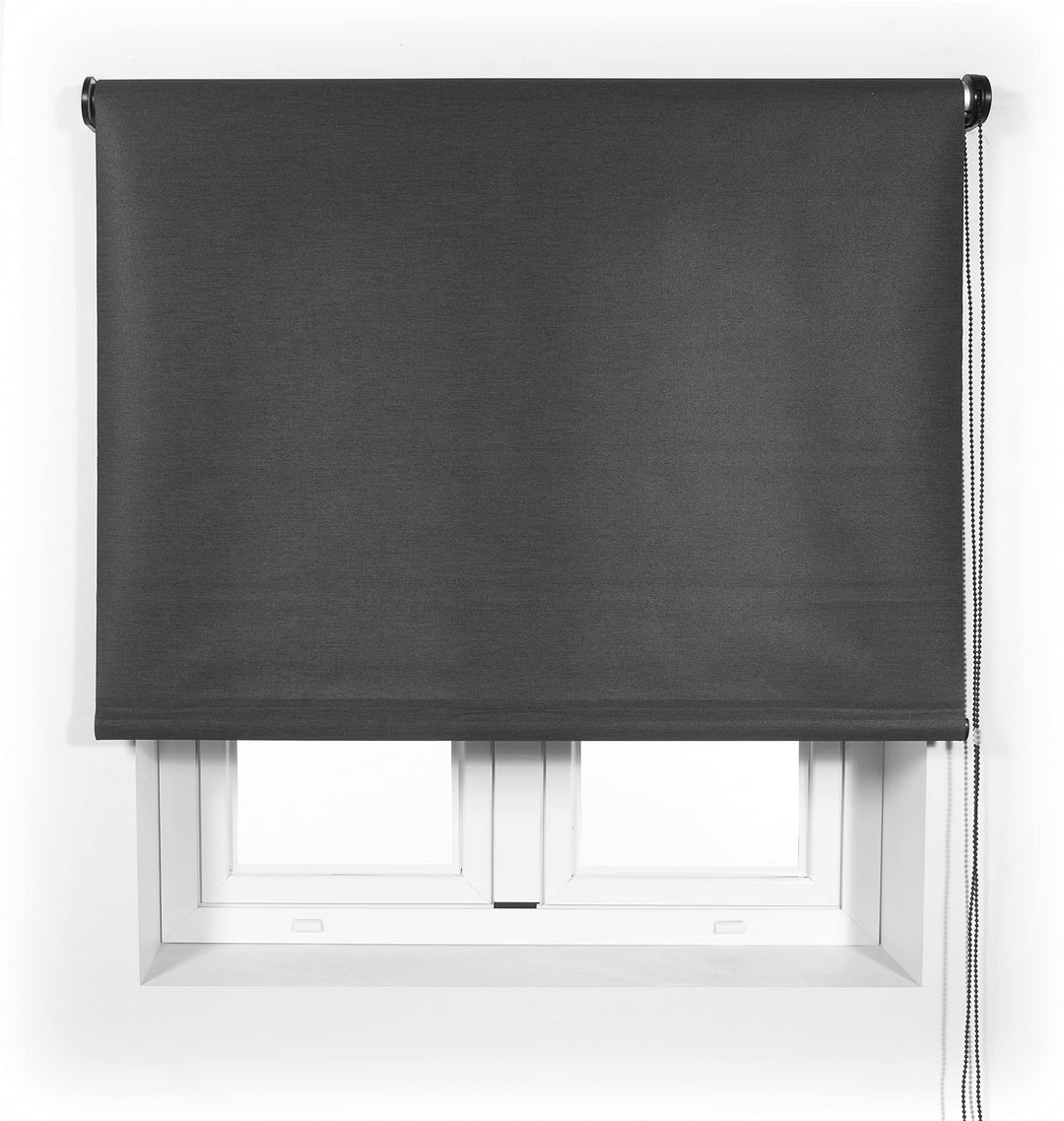 Blindecor Ara Premium | Hochwertiges durchscheinendes glattes Rollo - Anthrazitgrau, 80 x 190 cm (Bx