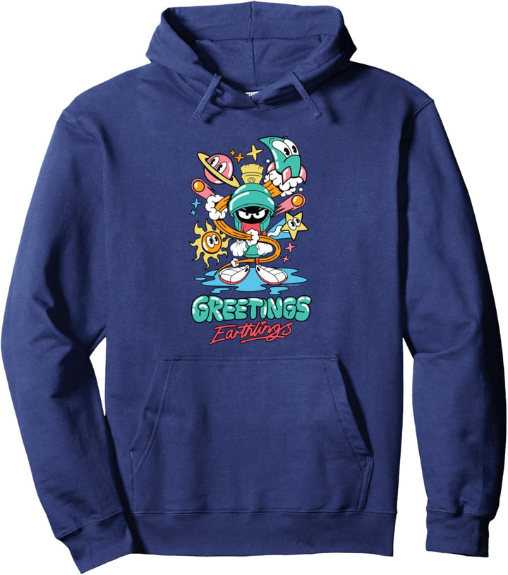 Looney Tunes Marvin Martian Greetings Pullover Hoodie