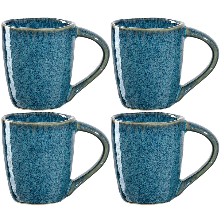 Leonardo Matera Espressotassen 4er Set, Mokka-Becher aus Steingut, spülmaschinengeeignete Espresso-G