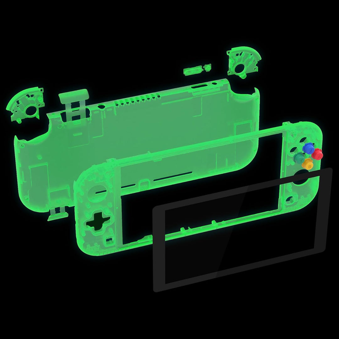 eXtremeRate Full Case für Switch Lite Console, DIY-Ersatz Gehäuse Hülle &amp; Tasten &amp; Schutzfolie Ersat