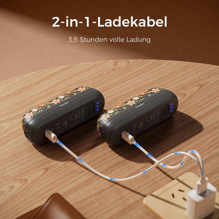 OCOOPA Handwärmer Taschenwärmer UT2S Mini, 5200mAh, Handwärmer Magnetisch Elektrisch 2er Set, Tasche
