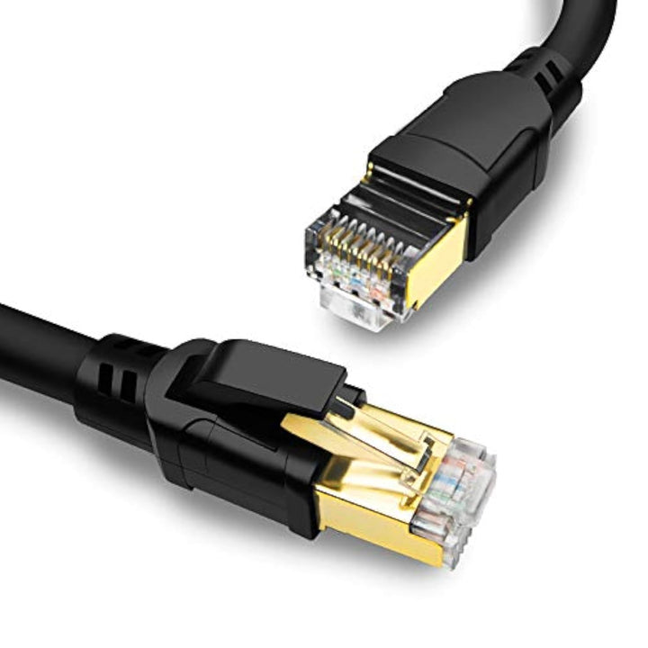 Yauhody Cat 8 Lan Kabel 15M, 40Gbps 2000MHz Ethernet Kabel Netzwerkkabel Gigabit Internet Kabel RJ45
